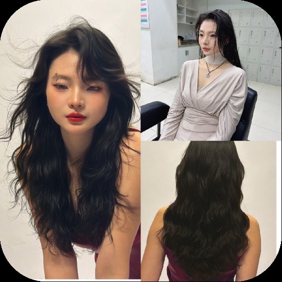 女发烫发造型作品